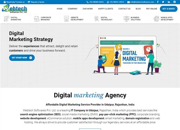 Webtech Softwares Pvt. Ltd. - Digital Marketing Agency, SEO, SMM, PPC & Corporate Branding.